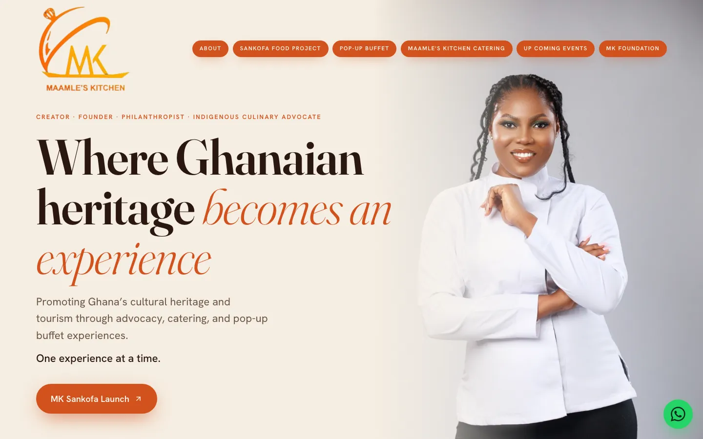 The Chef Maamle homepage