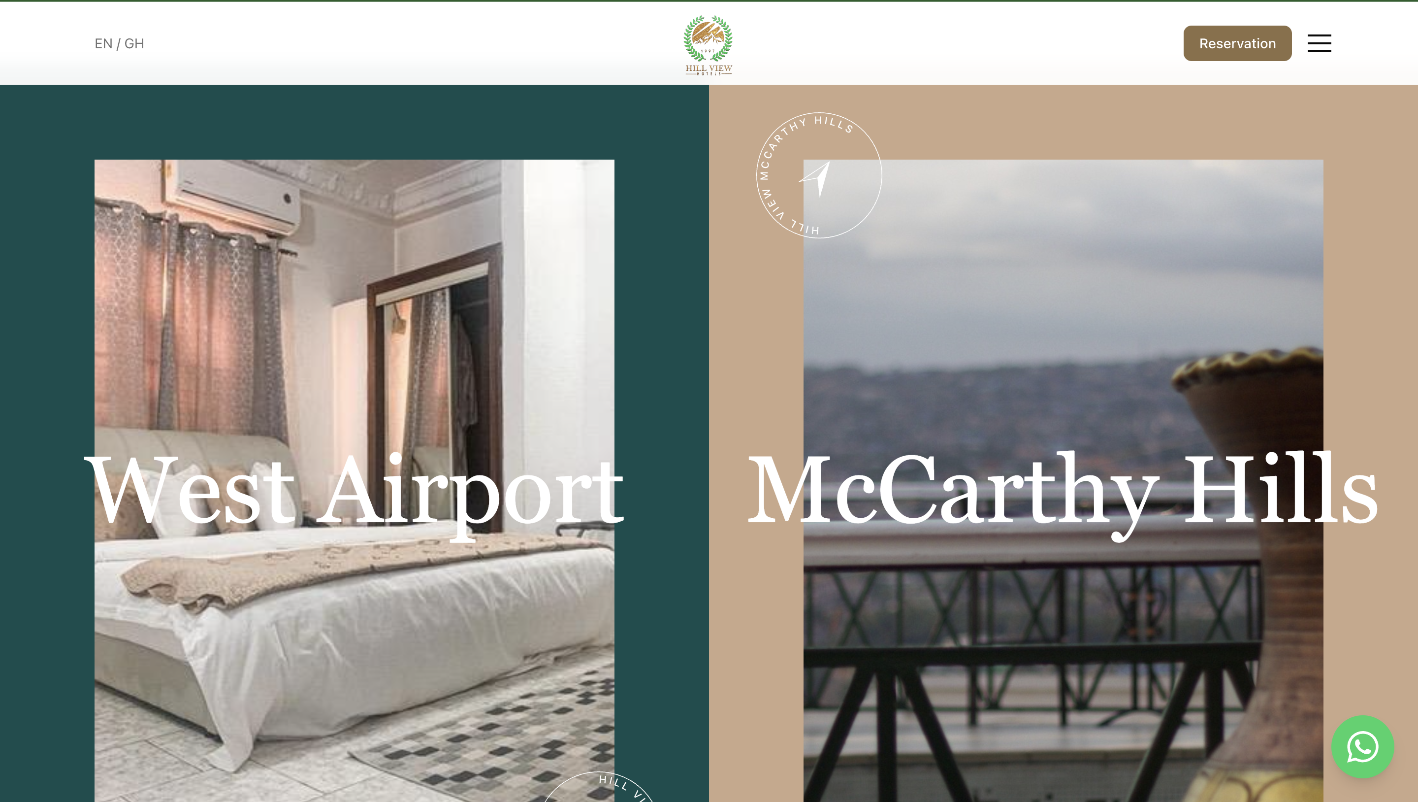 Hill View Hotel website with AI chatbot and smart booking system powered by OWLAKE